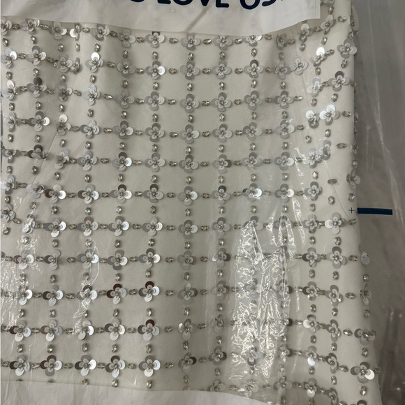 ✨ Simkhai Ziva Embellished Mini Dress – White Multi ✨ - Picture 5 of 11